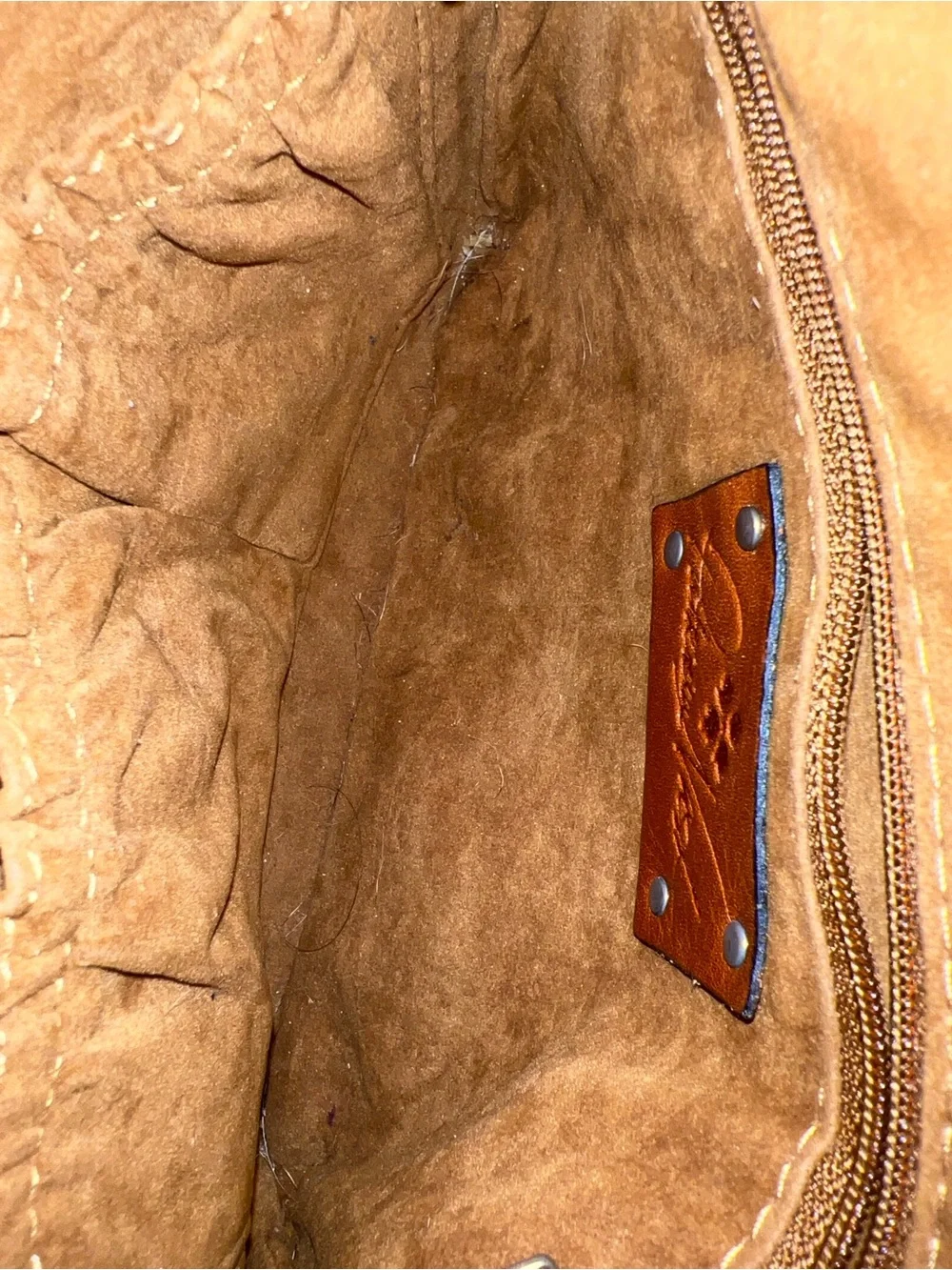 Patricia Nash~Hand-Tooled Floral Leather Wristlet in Turquoise and Brown